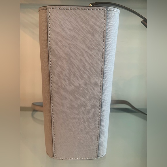 Kate Spade Mini Hadley Starbright Owl Tote Crossbody Saffiano Leather Gray - Picture 5 of 10